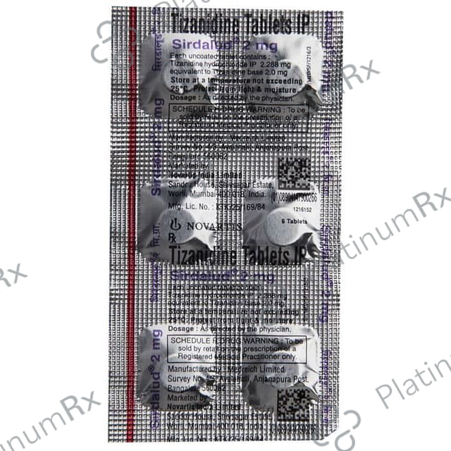Sirdalud 2mg Tablet