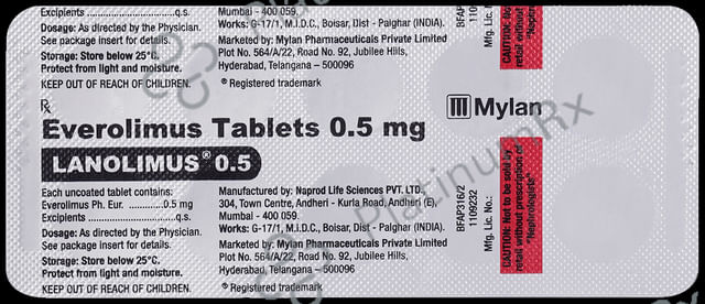 Lanolimus 0.5mg Tablet