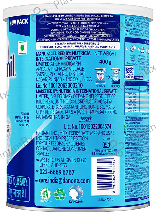 Aptamil Preterm Powder 400gm