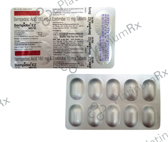 Bempidoc EZ 180/10mg Tablet 10s