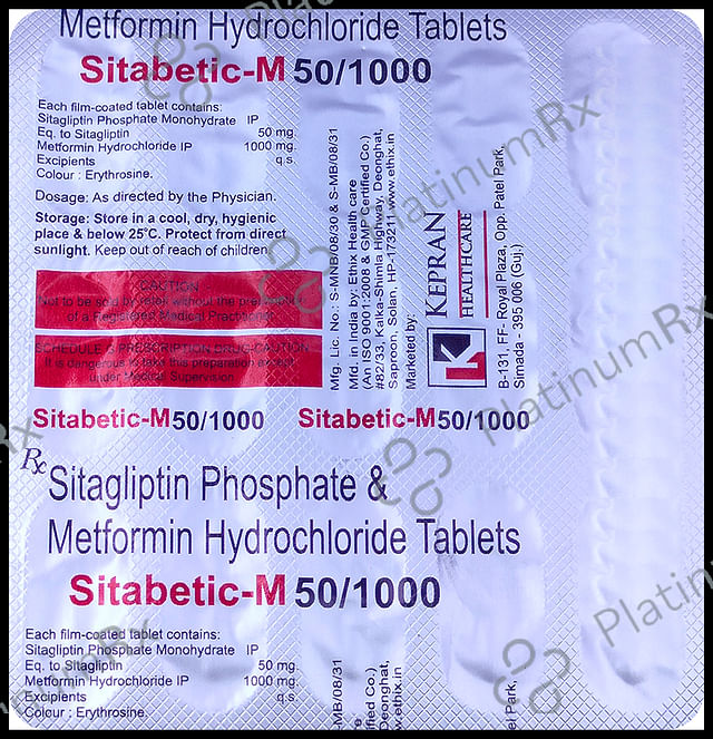 Sitabetic-M 50/1000 Tablet