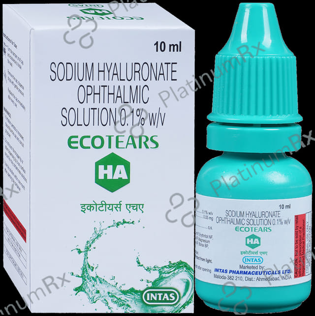 Ecotears HA 0.1% Ophthalmic Solution 10ml