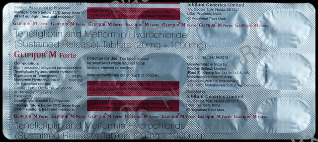 Glipijub M Forte 20/1000mg Tablet SR 15s