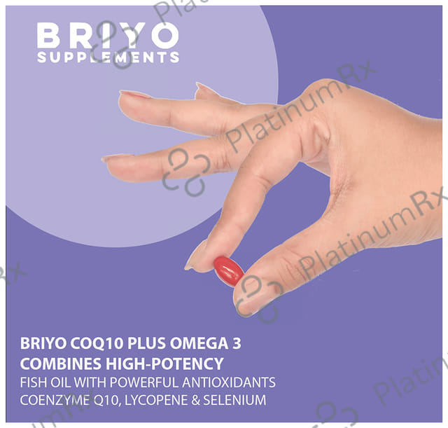 Briyo Coenzyme Q10 + Omega 3 Softgel for Heart Health