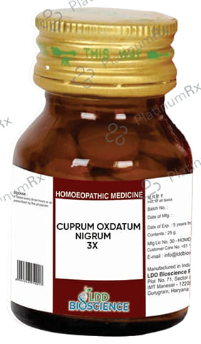 LDD Bioscience Cuprum Oxdatum Nigrum 3X 25 tablets
