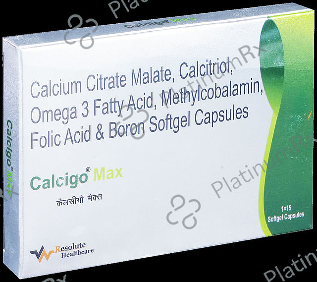 Calcigo Max Softgel Capsule 15 Soft Gelatin Capsule
