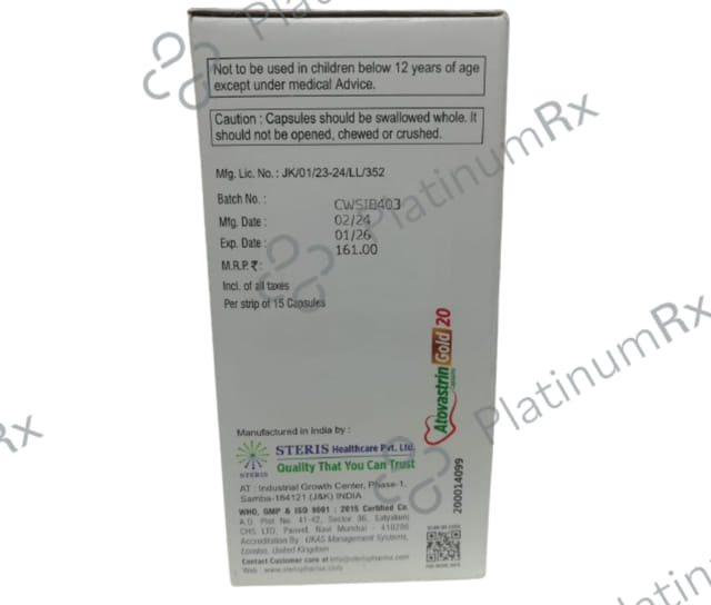 Atovastrin Gold 75/20/75mg Capsule 15s
