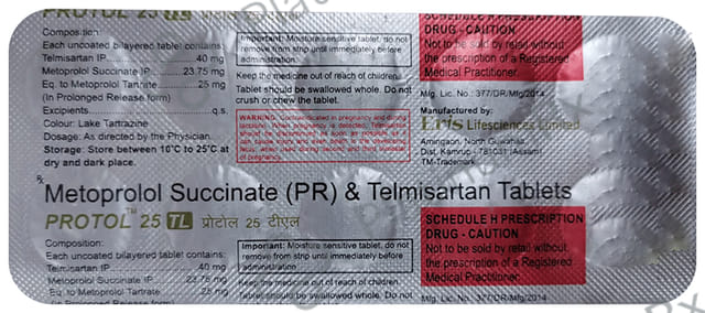 Protol 25 TL Tablet PR