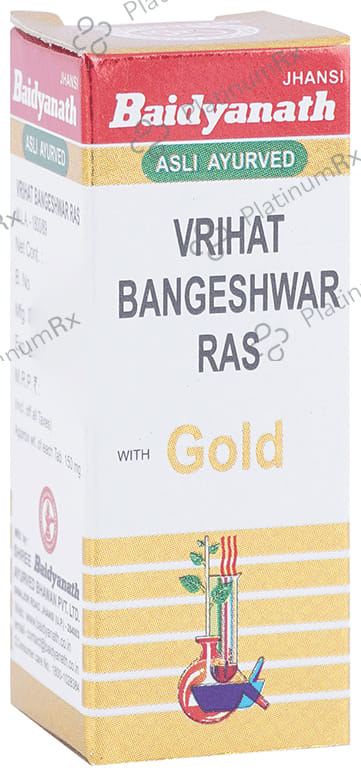 Baidyanath (Jhansi) Vrihat Bangeshwar Ras with Gold 25 tablets