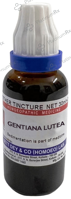 Sett Dey Gentiana Lutea Mother Tincture Q