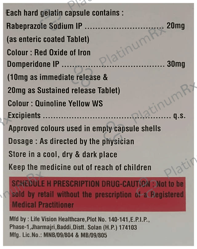 Rabitrack D 30/20mg Capsule SR 10s