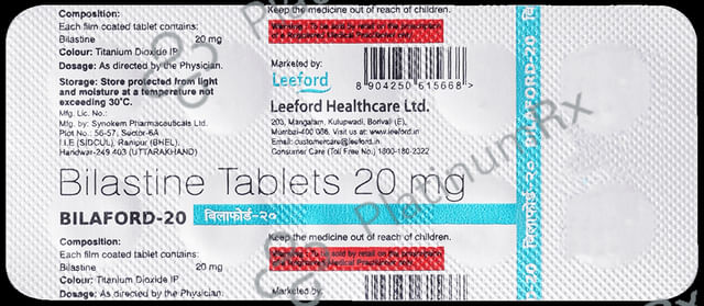 Bilaford 20mg Tablet