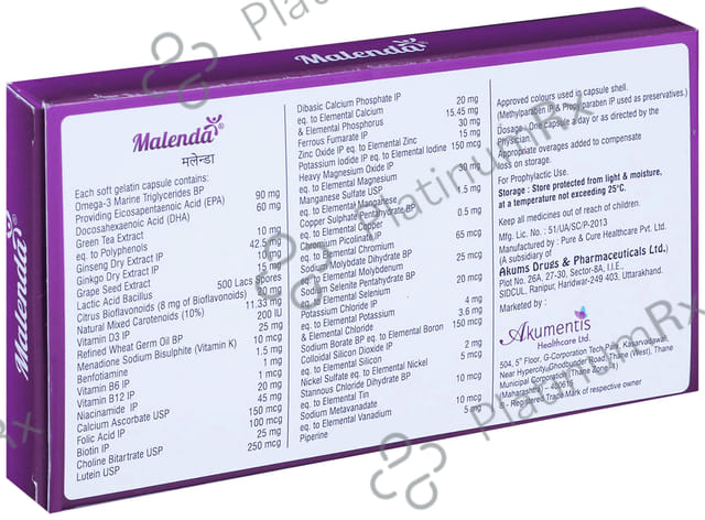 Malenda Soft Gelatin Capsule 10s