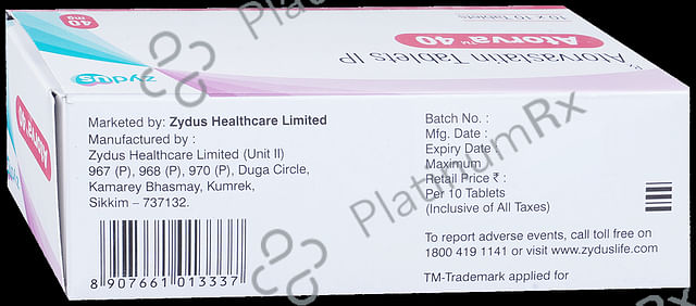 Atorva 40mg Tablet 10s