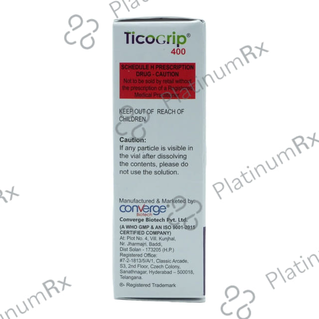 Ticogrip 400mg Injection