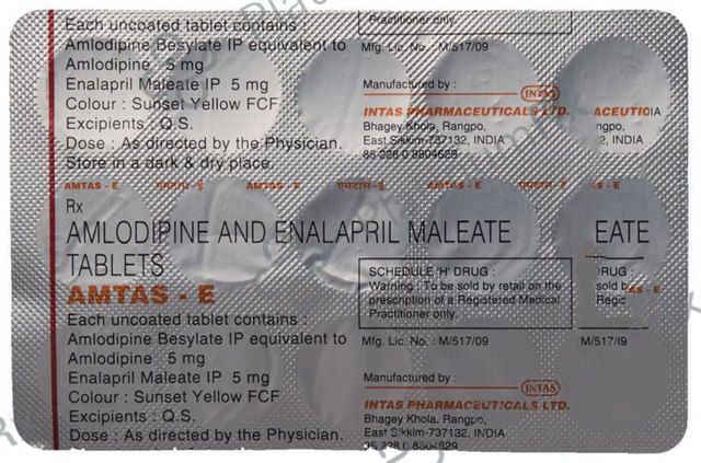 Amtas E 5/5mg Tablet 15s