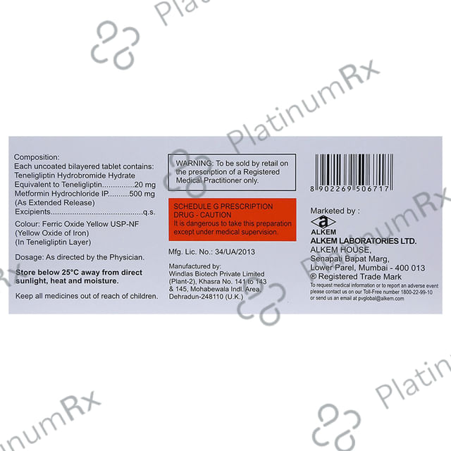 Teglipt M 500mg/20mg Tablet