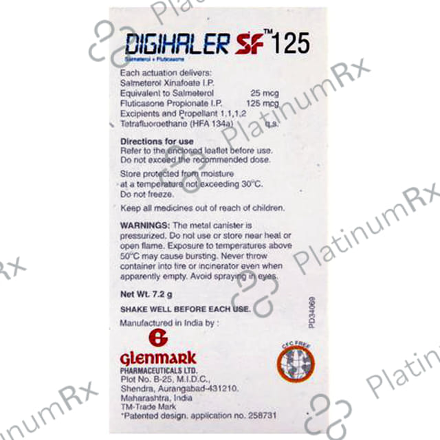 Digihaler SF 125mcg/0.025mg Inhaler 120MDI