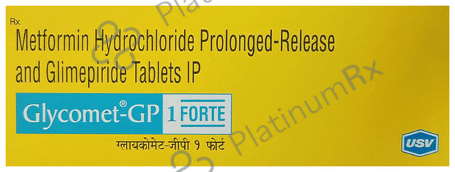 Glycomet GP 1 Forte 1/1000mg Tablet PR 10s
