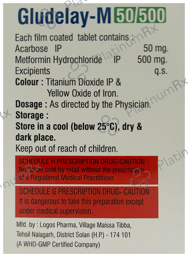 Gludelay M 50/500mg Tablet 10s