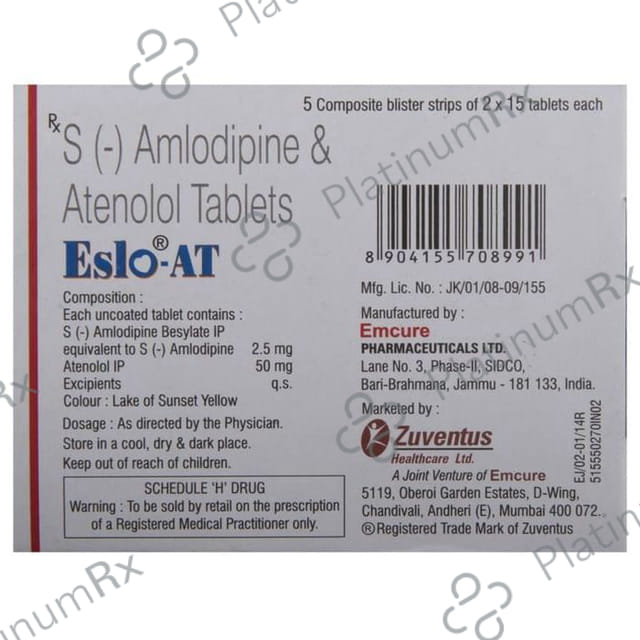 Eslo AT 2.5/50mg Tablet 15s