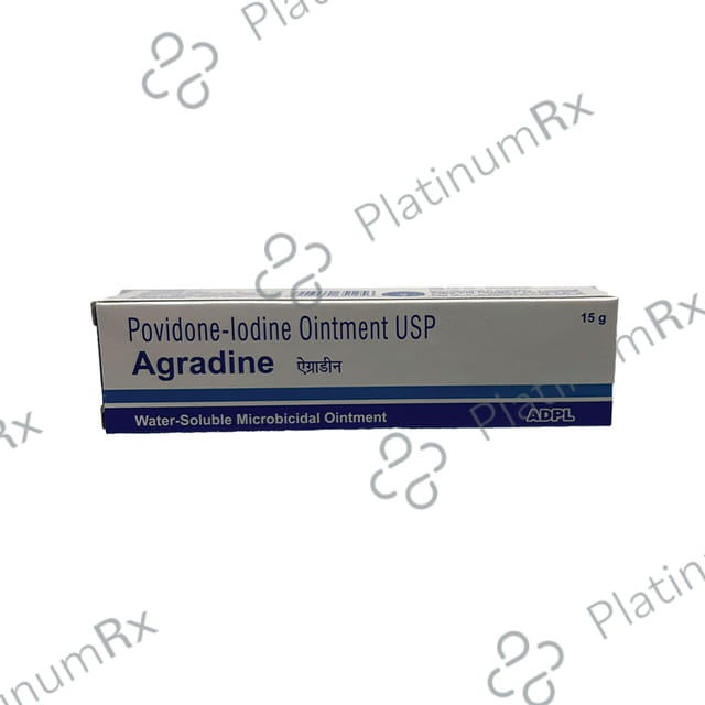 ADPL Agradine Povidone-Iodine Ointment USP (15gm Each)
