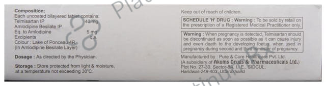 Telmiyug AM 40 Tablet