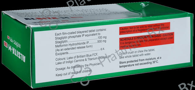Alsita M 100/500mg Tablet ER 10s