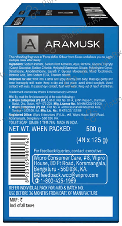 Aramusk Force Soap (125gm Each) 4 Soap