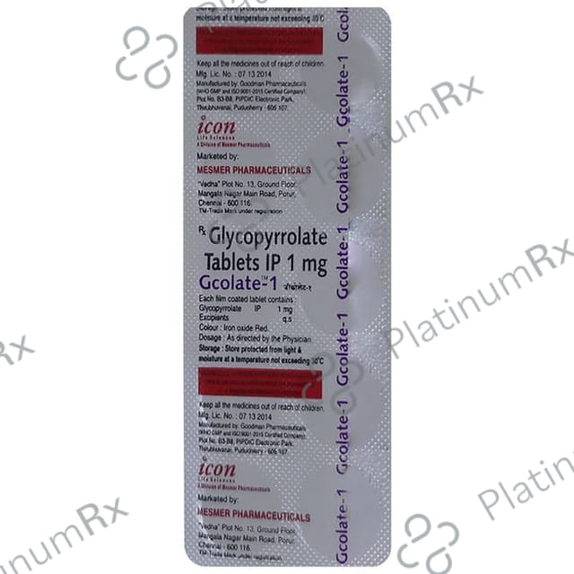 Gcolate 1mg Tablet 10s