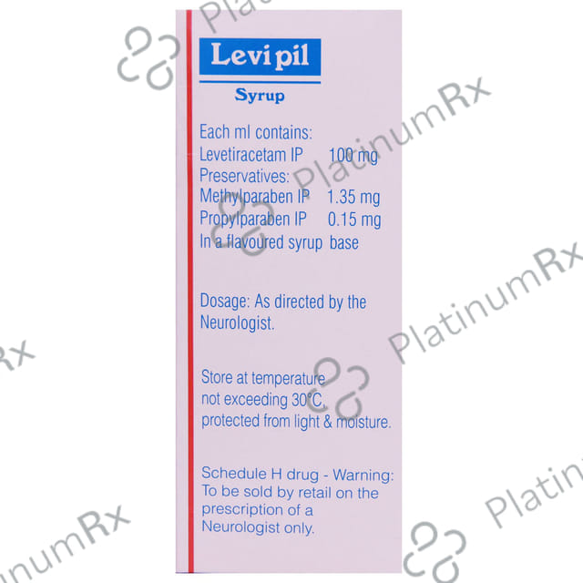 Levipil 100mg Paraben Free Syrup 100ml
