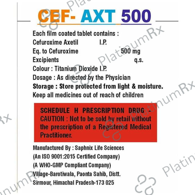 Cef-Axt 500 Tablet