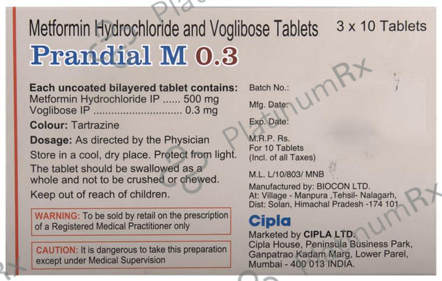 Prandial M 0.3 Tablet