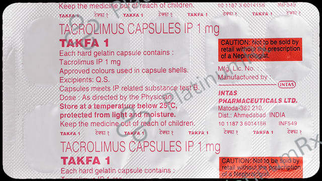 Takfa 1mg Capsule 10s
