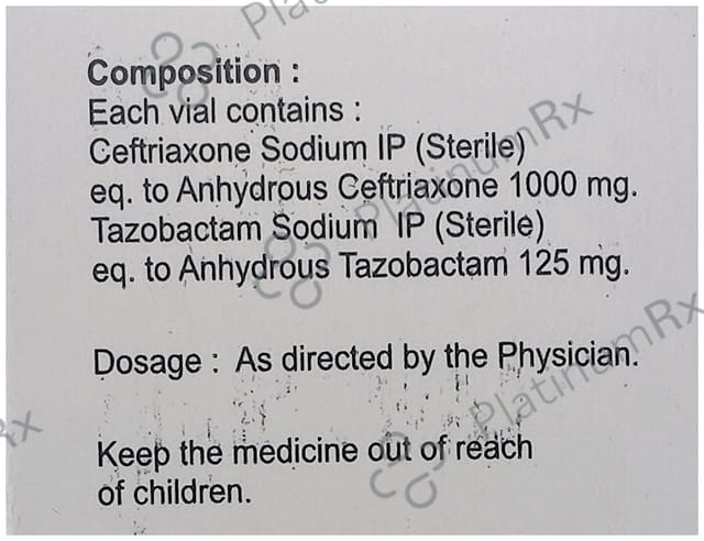 Z One T 1000mg/125mg Injection