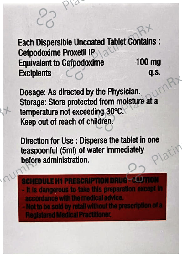 Tocef 100mg Tablet 10s