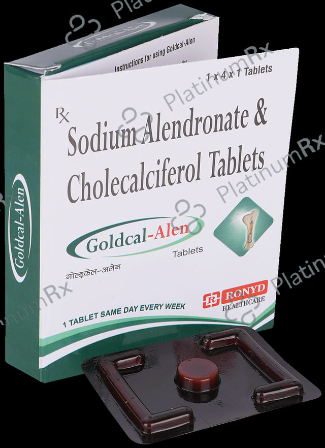 Goldcal Alen 70mg/5600IU Tablet 4s