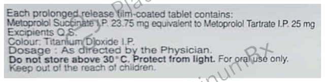 Seloken XL 25mg Tablet PR 15s