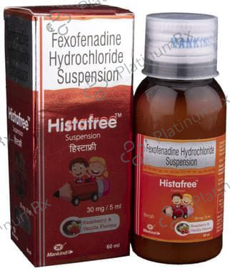 Histafree Raspberry & Vanilla 30mg Suspension 60ml