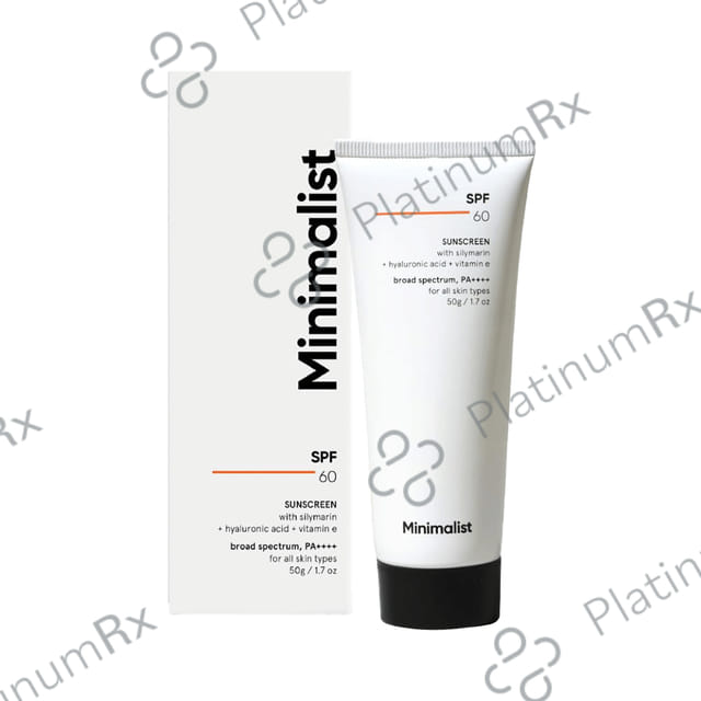 Minimalist SPF 60 PA++++ Sunscreen No Whitecast 50gm