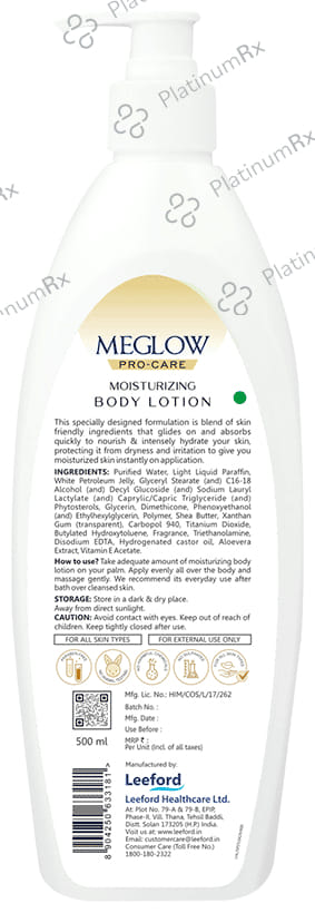 Meglow Moisturising Body Lotion Shea Butter
