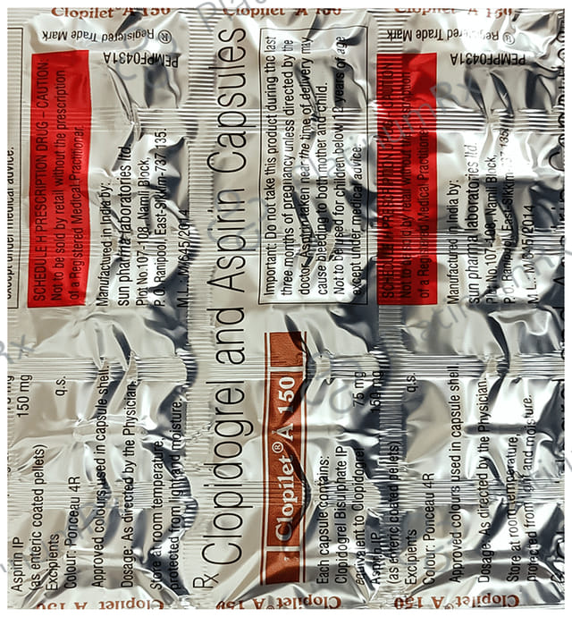 Clopilet A 150/75mg Capsule 15s
