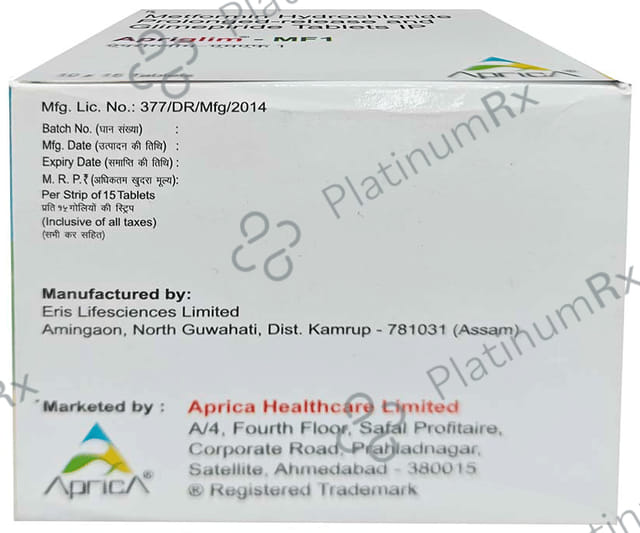 Apriglim MF 1 Tablet PR 15s