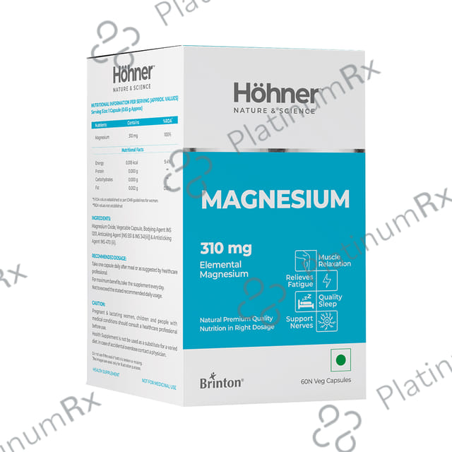 Hohner Magnesium 310mg Veg Capsule