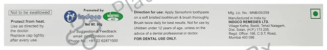 Sensoform Medicated Dental Toothpaste 60gm