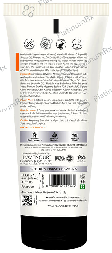L avenour Vitamin C Sunscreen SPF 50 PA++ Cream 100ml