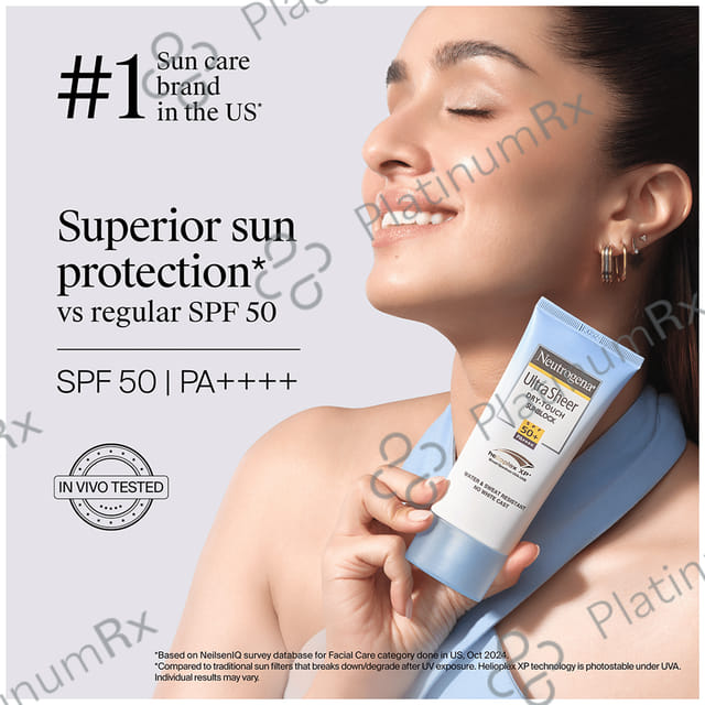 Neutrogena Ultra Sheer Dry Touch Sunblock SPF 50+ Lotion 30ml