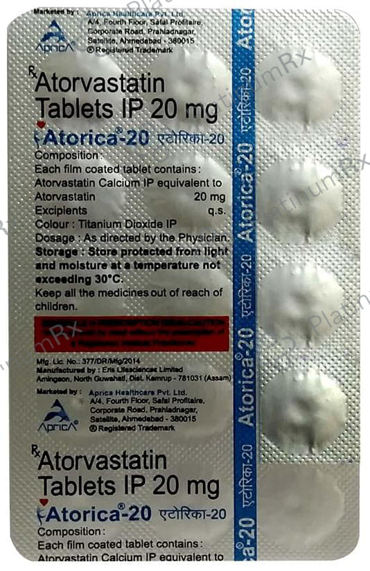 Atorica 20 Tablet 15 Tablet