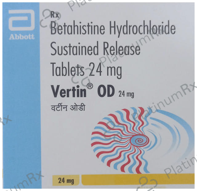 Vertin OD 24mg Tablet SR 7s