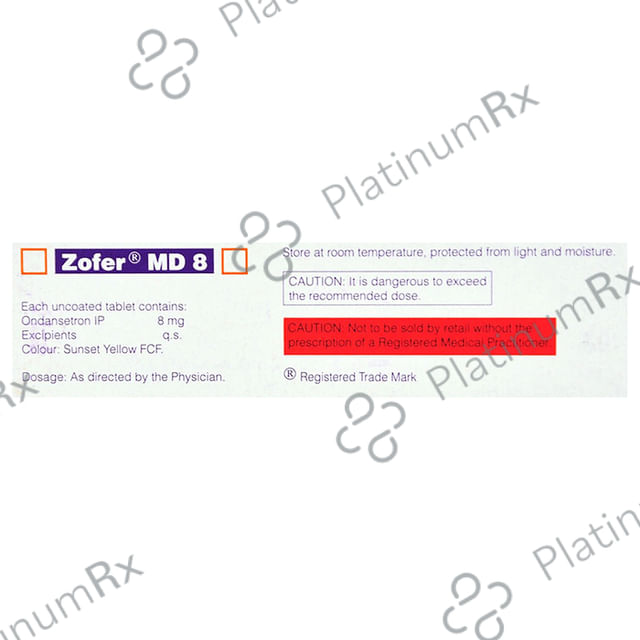 Zofer MD 8mg Tablet 10s